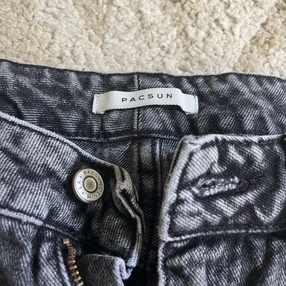 pacsun black straight leg jeans